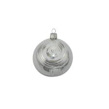  Üveg gömb ezüstspirálok karácsonyfadísz