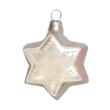  Üveg gömb Fehér 5 cm karácsonyfadísz