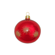  Üveg gömb Piros 7 cm karácsonyfadísz