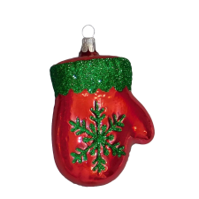  Üveg Kesztyű 6 cm karácsonyfadísz