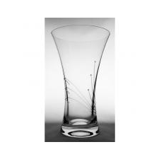  Üveg váza swarovski dísszel 250mm átlátszó dekoráció
