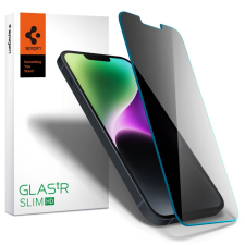  Üvegfólia iPhone 14 - Spigen Glas.TR Slim - betekintésvédő üvegfólia mobiltelefon kellék
