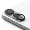  Üvegfólia iPhone 16 - RINGKE kamera üvegfólia fekete kerettel/gyűrűvel (2 szett)