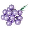  Üveggömb pick világos lila matt 2cm 12db-os