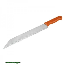  üveggyapot vágó kés, teljes/penge hossz.:480/340mm, rozsdamentes acél penge, vastagsága: 1,5mm, műanyag nyél