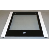  Üveglap, ajtó, külső, fehér, (eredeti) BEKO tűzhely 497x461 mm