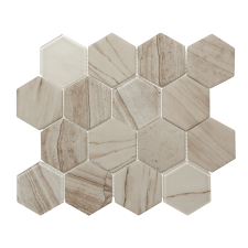 Üvegmozaik Premium Mosaic bézs 26x30 cm matt/fényes MOSV84LIGHT3D csempe