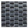Üvegmozaik Premium Mosaic fekete 30x30 cm fényes MOS4815CRBK