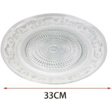  ÜVEGTÁL 33CM tányér és evőeszköz