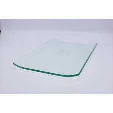  Üvegtál hajlított 18cm X 9 cm dekorálható tárgy