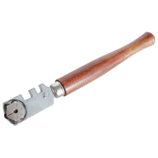  üvegvágó, fanyelű; 6 kerekes, 130mm - 105153 kőműves és burkoló szerszám