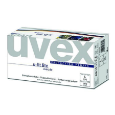 Uvex Rend. uvex u-fit lite nitril vizsgálókesztyű s (szürke, L) védőkesztyű