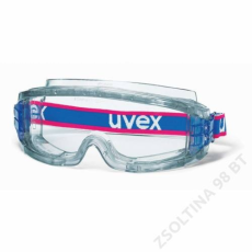 Uvex ultravision szemüveg, szürke gumipántos, víztiszta lencse