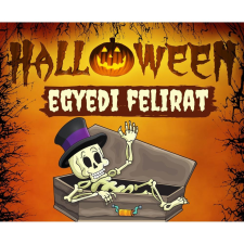  Üzenőkártya a Te feliratoddal, több méretben, Halloween 5. party kellék