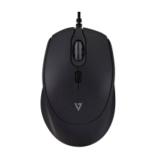 V7 MU350 Vezetékes Egér - Fekete (MU350) egér