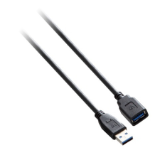 V7 USB 3.0 hosszabbító kábel 3m - Fekete kábel és adapter