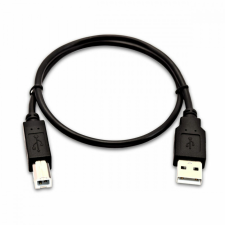 V7 USB A - USB B Kábel V7 V7USB2AB-50C-1E Fekete kábel és adapter