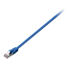 V7 V7CAT6STP-02M-BLU-1E STP CAT6 Patch kábel 2m Kék kábel és adapter