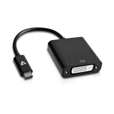 V7 V7UCDVI-BLK-1E USB-C - DVI-D Adapter - Fekete kábel és adapter