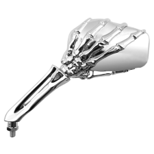  V PARTS Csontváz Bal Oldali Tükör Univerzális M10 - Króm (1db) egyéb motorkerékpár alkatrész