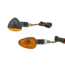 V-parts Index pár M10 sárga-fekete karbon rövid univerzális V-parts egyéb motorkerékpár alkatrész