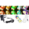 V-tac 10m hosszú 27Wattos, 4 zónás FUT092 RF távirányítós, adapteres RGB-WW LED szalag (600db 5050 SMD LED)