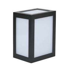 V-tac 12W kültéri, fekete, szögletes fali LED lámpa meleg fehér - SKU 8340 kültéri világítás