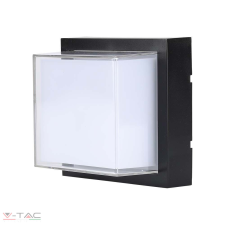 V-tac 12W LED fali lámpa négyszög fekete 3000K - 218543 világítás