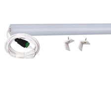 V-tac 200cm-es 22 Wattos, 12 Voltos borostyán LED szalag, opál, alumínium negyed íves sarok profilban, tápegység nélkül, 2 méteres vezetékkel (120db 5050 SMD LED) világítás