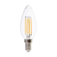 V-tac 4W E14 hideg fehér filament C35 LED gyertya égő - SKU 214414 izzó