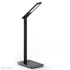 V-tac 4W LED asztali lámpa vezetéknélküli töltővel 3 in 1 fekete - 218600 világítás