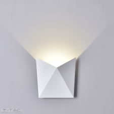 V-tac 5W szögletes fehér fali lámpa 3000K IP65 - 218280 világítás