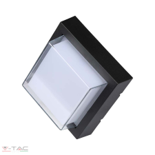 V-tac 7W LED fali lámpa négyszög fekete 3000K - 218612 világítás