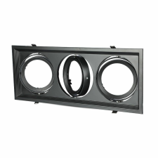 V-tac AR111 LED 3 foglalatos süllyeszthető lámpatest, fekete - SKU 35831 világítás