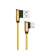 V-tac arany, USB - Type-C 1m hálózati kábel - SKU 8640