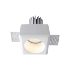 V-tac beépíthető GU10 LED gipsz spotlámpa keret, egyes keret - SKU 6761 világítási kellék