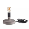 V-tac beton asztali lámpa, kerek, E27 foglalattal - SKU 3852