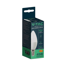 V-tac C37 6.5W E14 természetes fehér LED gyertya égő - SKU 211121 izzó