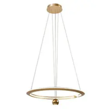 V-tac Design LED csillár (45W), arany színű - meleg fehér világítás