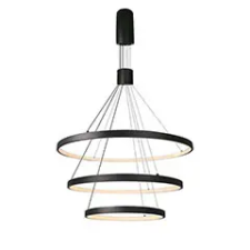 V-tac Design LED csillár (46W), fekete színű - meleg fehér, triac dimmelhető világítás