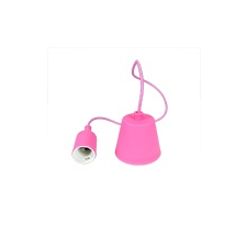 V-tac E27-es szilikon függőlámpa (minimal lámpatest) - pink világítás