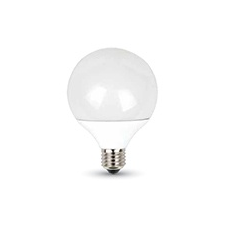 V-tac E27 LED lámpa (10W/200°) G95 - hideg fehér világítás