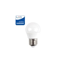 V-tac E27 LED lámpa (5.5W/180°) Kisgömb - meleg fehér, PRO Samsung világítás