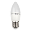 V-tac E27 LED lámpa (5.5W/200°) Gyertya, opál - hideg fehér