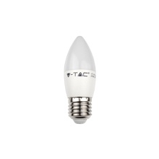 V-tac E27 LED lámpa (5.5W/200°) Gyertya, opál - hideg fehér világítás