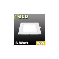 V-tac ECO LED panel (négyzet alakú) 6W - meleg fehér világítási kellék