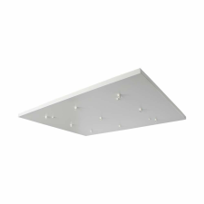 V-tac Fehér szögletes mennyezeti lámpatartó, 9 lyukkal, 800x600mm - SKU 15354 világítás