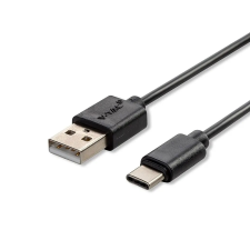 V-tac fekete, USB - Type-C 1m hálózati kábel - SKU 8483 kábel és adapter