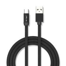 V-tac fekete, USB - Type-C 1m hálózati kábel - SKU 8498 kábel és adapter