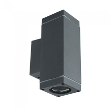 V-tac Greylight Double-1 oldalfali lámpatest,2 x GU10, sötétszürke világítás